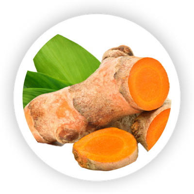 Turmeric hard wax infused with natural ingredients for calming and soothing the skin.